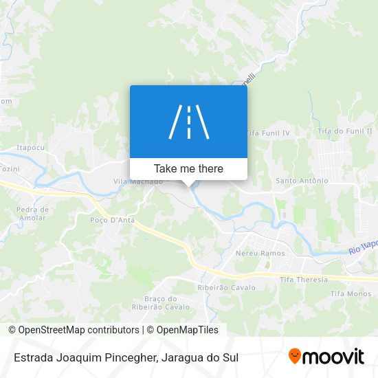 Estrada Joaquim Pincegher map