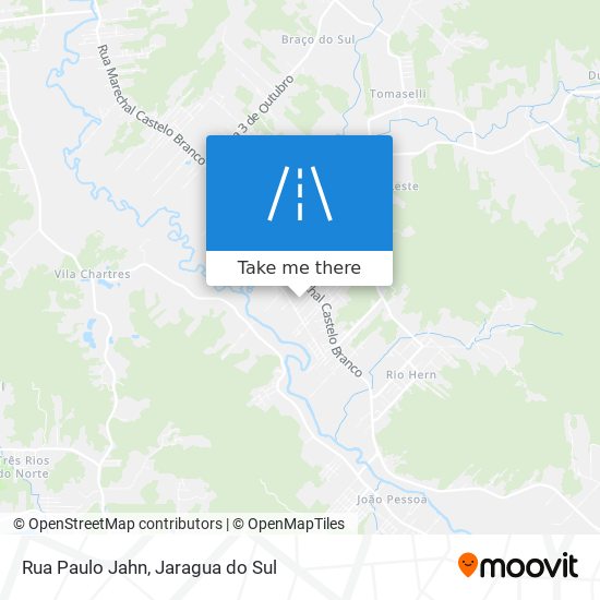 Mapa Rua Paulo Jahn