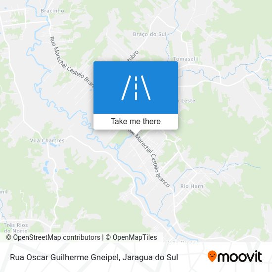 Mapa Rua Oscar Guilherme Gneipel