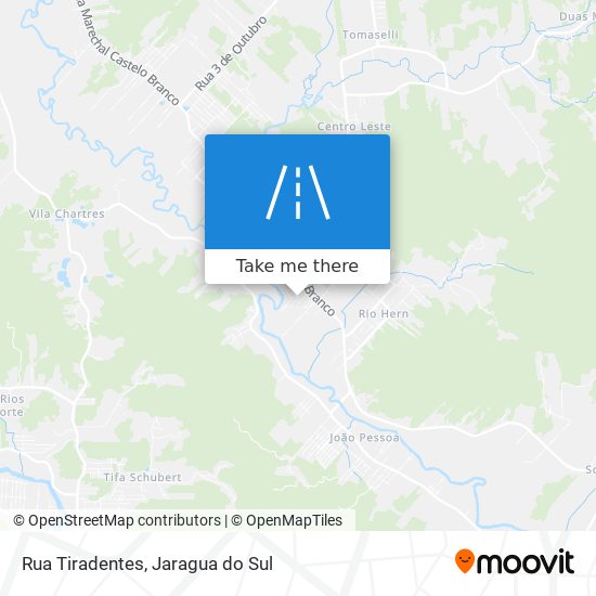 Rua Tiradentes map