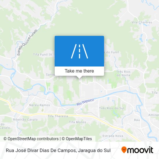 Rua José Divar Dias De Campos map
