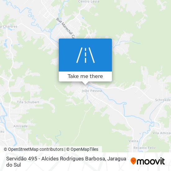 Servidão 495 - Alcides Rodrigues Barbosa map