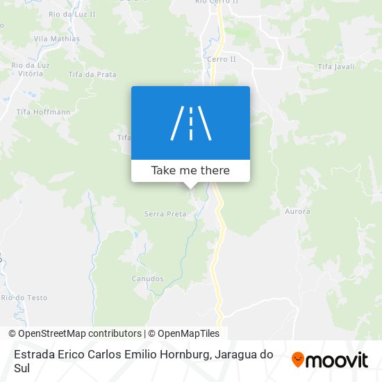 Mapa Estrada Erico Carlos Emilio Hornburg