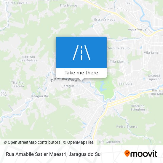 Mapa Rua Amabile Satler Maestri