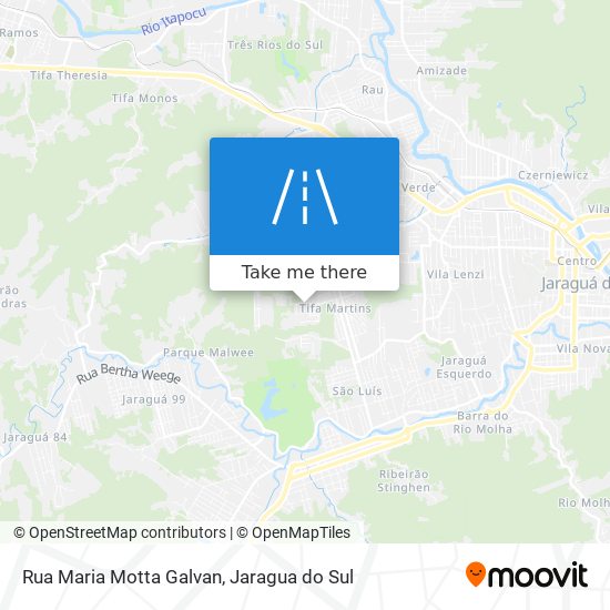 Mapa Rua Maria Motta Galvan