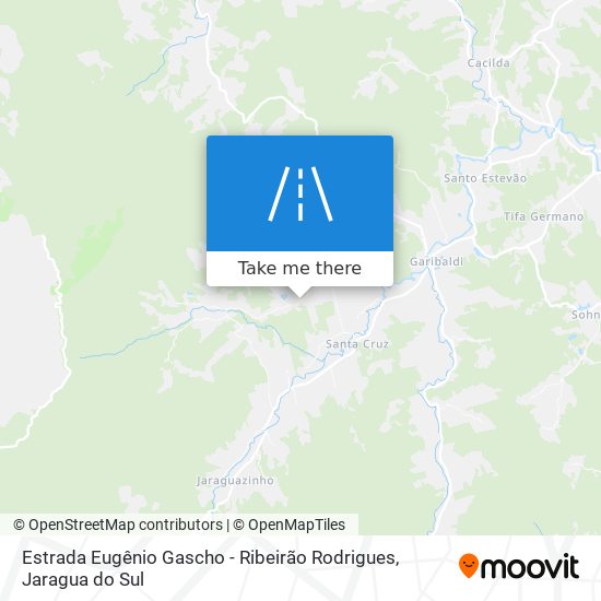 Estrada Eugênio Gascho - Ribeirão Rodrigues map