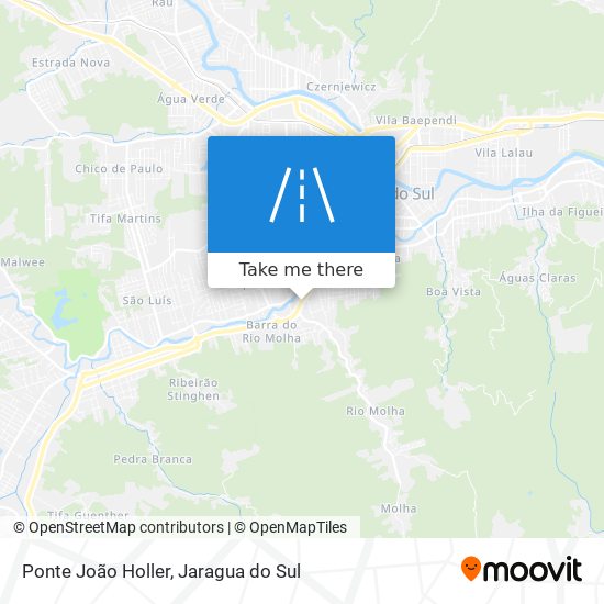 Mapa Ponte João Holler