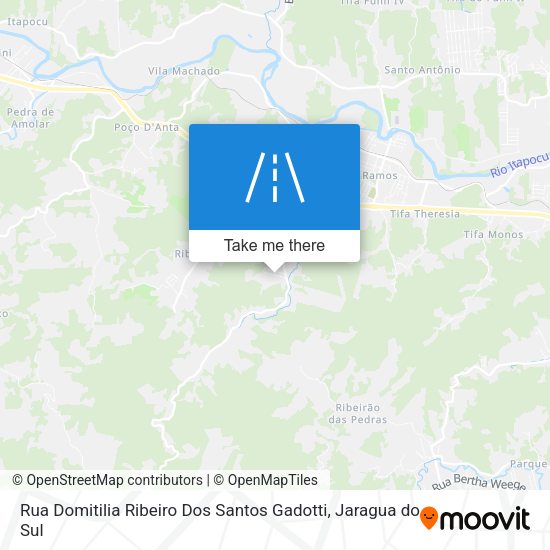 Rua Domitilia Ribeiro Dos Santos Gadotti map