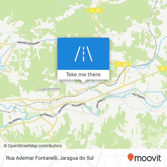 Mapa Rua Ademar Fontanelli