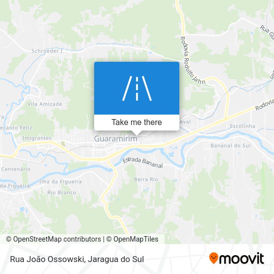 Rua João Ossowski map