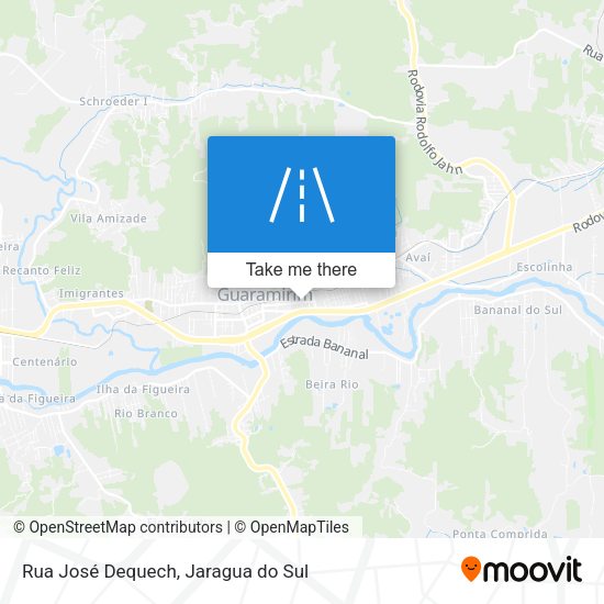 Rua José Dequech map