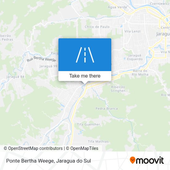 Ponte Bertha Weege map