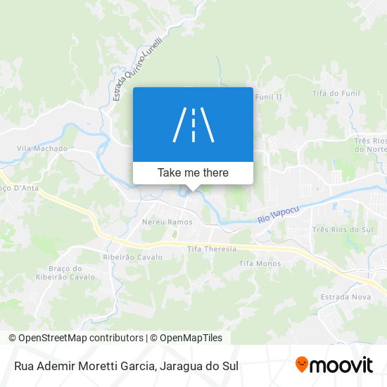 Mapa Rua Ademir Moretti Garcia