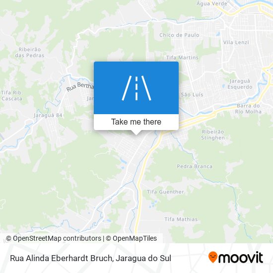 Mapa Rua Alinda Eberhardt Bruch