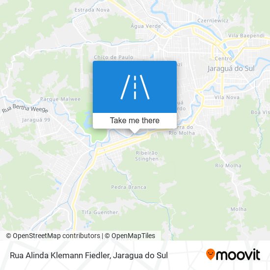 Mapa Rua Alinda Klemann Fiedler