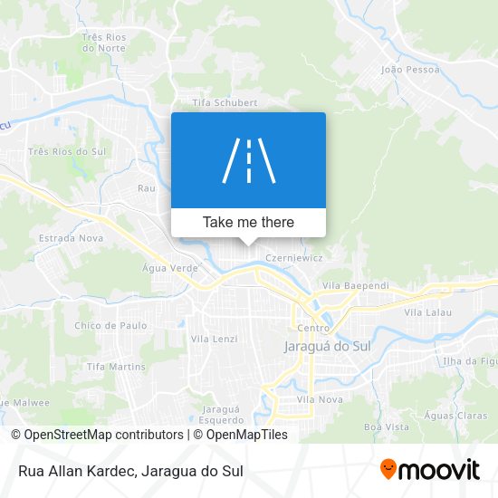 Rua Allan Kardec map