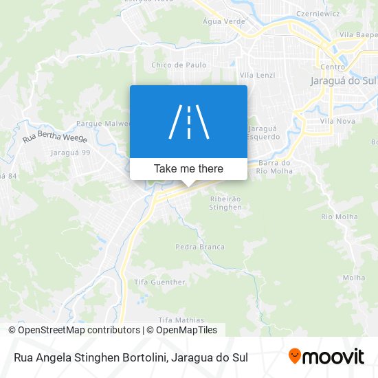 Mapa Rua Angela Stinghen Bortolini