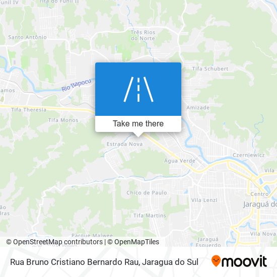 Mapa Rua Bruno Cristiano Bernardo Rau