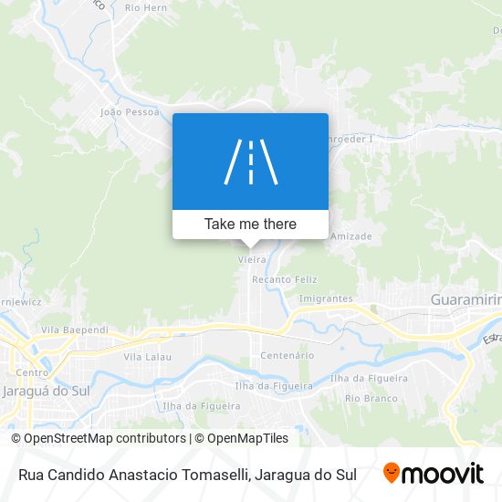 Rua Candido Anastacio Tomaselli map