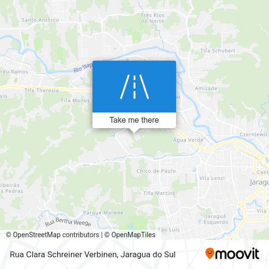 Rua Clara Schreiner Verbinen map