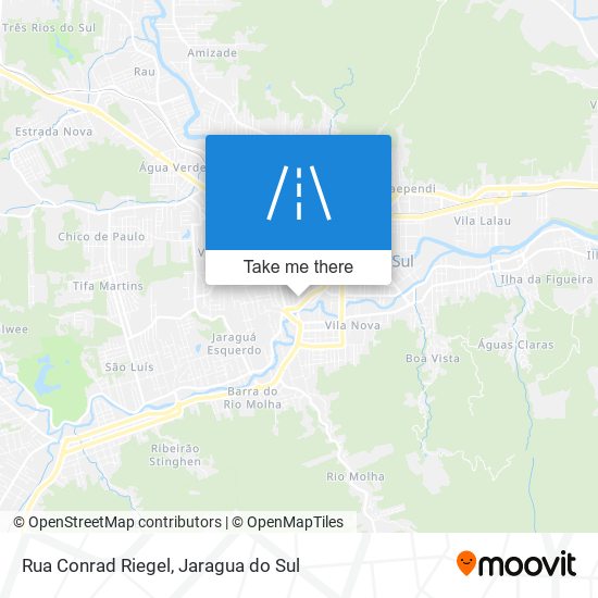 Mapa Rua Conrad Riegel