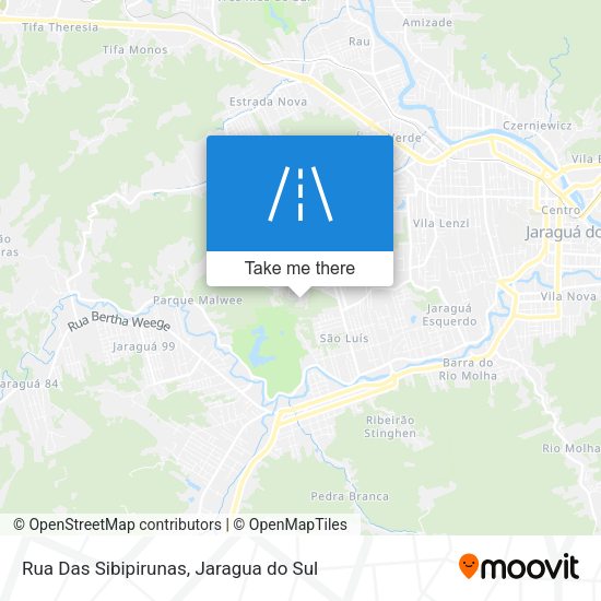 Rua Das Sibipirunas map