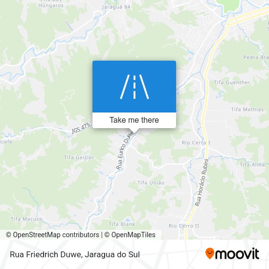 Rua Friedrich Duwe map