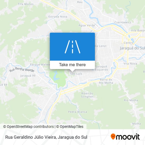 Mapa Rua Geraldino Júlio Vieira
