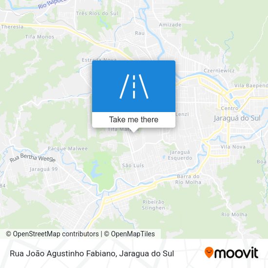Rua João Agustinho Fabiano map