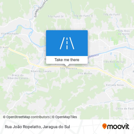 Rua João Ropelatto map