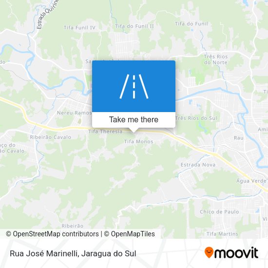 Rua José Marinelli map