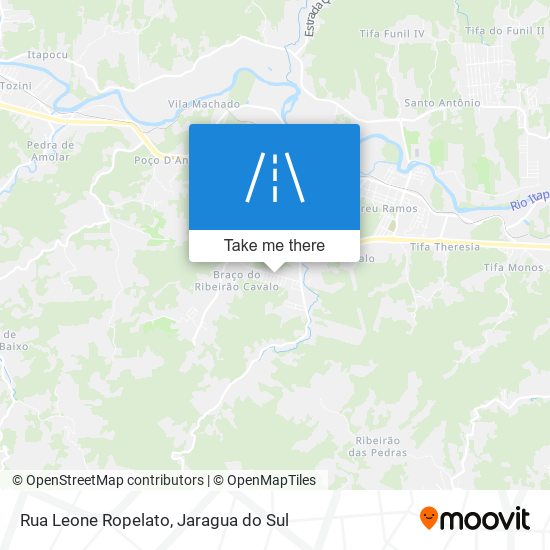 Mapa Rua Leone Ropelato