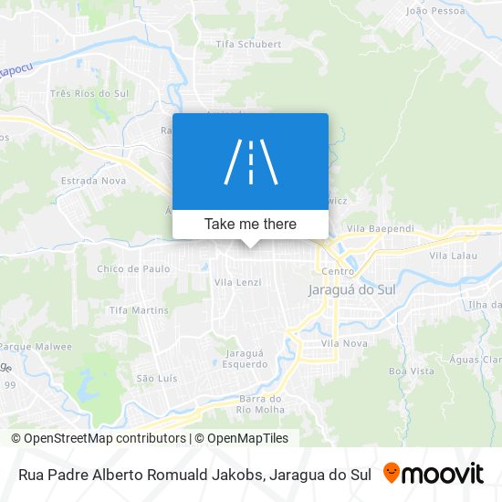 Rua Padre Alberto Romuald Jakobs map