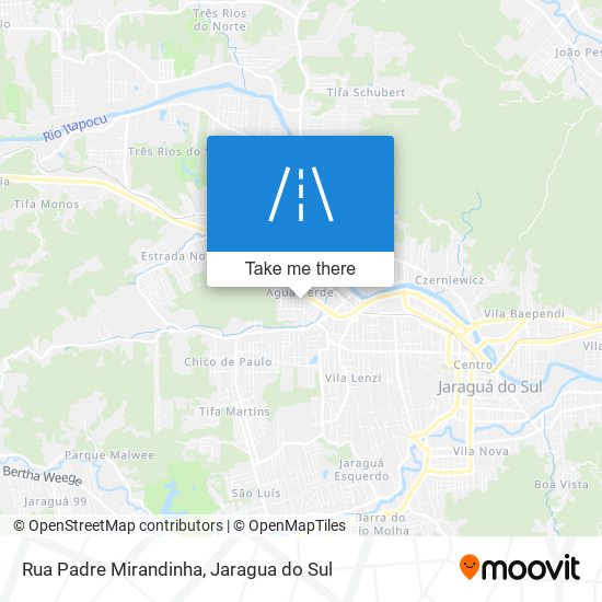 Rua Padre Mirandinha map