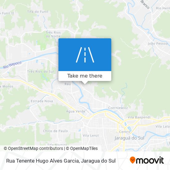 Mapa Rua Tenente Hugo Alves Garcia