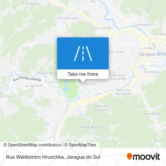 Rua Waldomiro Hruschka map