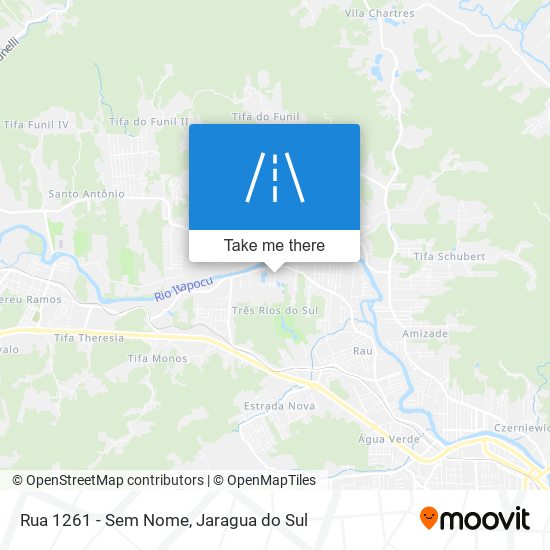 Mapa Rua 1261 - Sem Nome