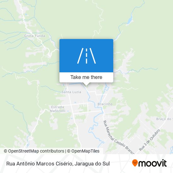 Mapa Rua Antônio Marcos Cisério