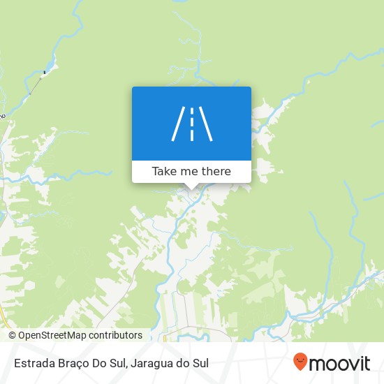 Mapa Estrada Braço Do Sul