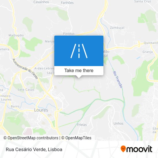 Rua Cesário Verde mapa