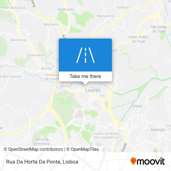 Rua Da Horta Da Ponte map