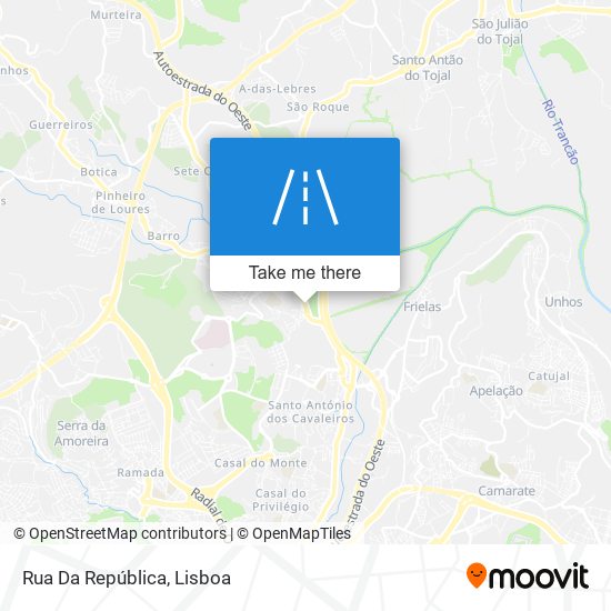 Rua Da República mapa
