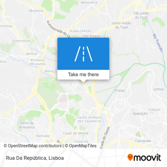 Rua Da República map
