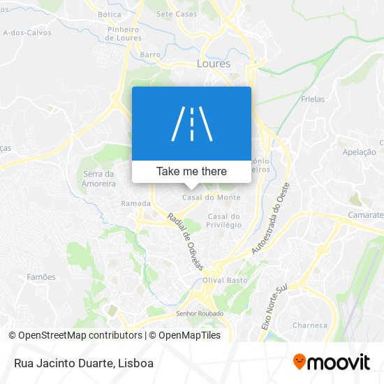 Rua Jacinto Duarte map