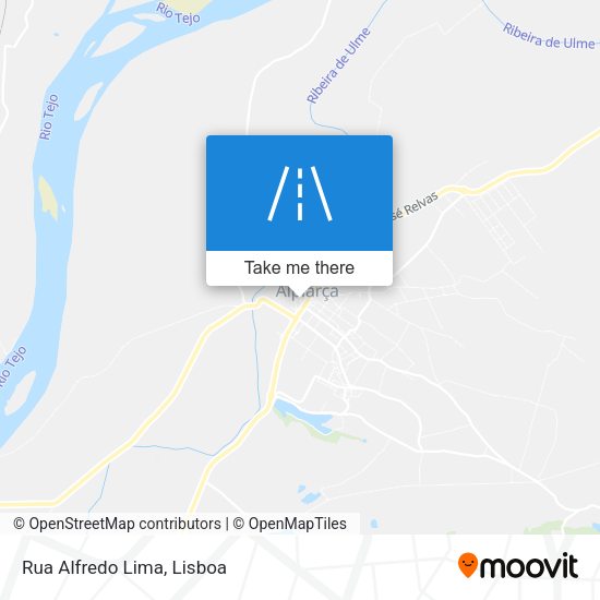 Rua Alfredo Lima mapa