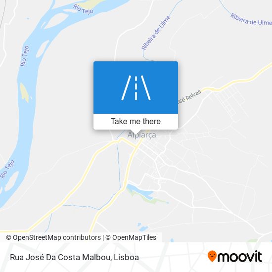 Rua José Da Costa Malbou mapa