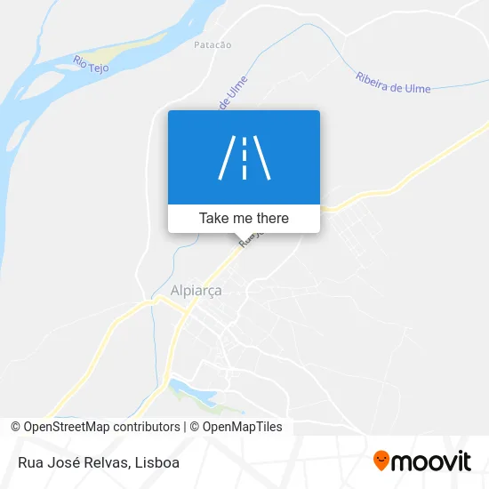Rua José Relvas map