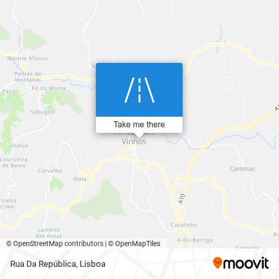 Rua Da República mapa