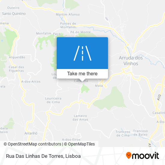 Rua Das Linhas De Torres mapa