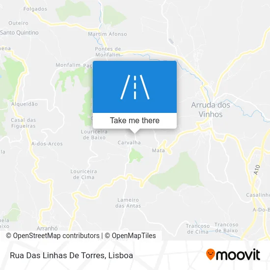 Rua Das Linhas De Torres map